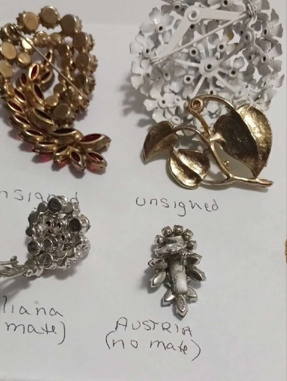 Vintage To Now Jewelry. Jade 14k Post Earrings, Sterling Silver, Trifari & More